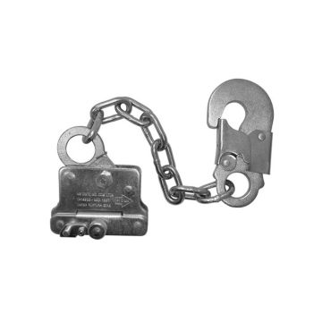 Trava-queda com corrente/mosquetão para cabo de aço 8mm MG Cintos