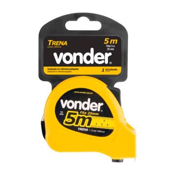 Trena Curta de Aço Vonder 5 m x 25 mm