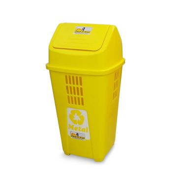 Lixeira ecológica 50L - Amarela (Metal)