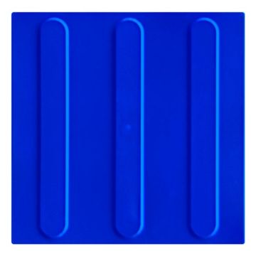Piso Tátil Direcional Azul 25x25cm