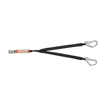 Talabarte Y MG Cintos MULT 1892G fita plana com absorvedor com gancho mosquetão aço 55mm