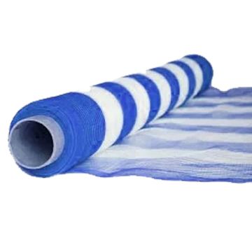 Tela Sinaleiro azul com branca monofilada (tapume) 1,20 x 50m