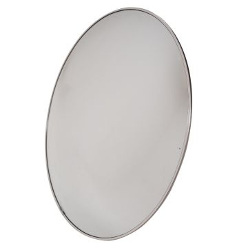 Espelho de Segurança Convexo com Suporte 60cm Borda de Alumínio