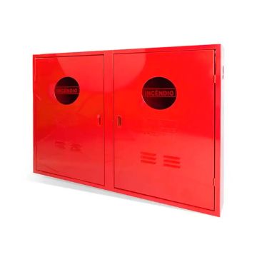 Caixa metálica mangueira sobrepor c/ visor 90x120x30cm