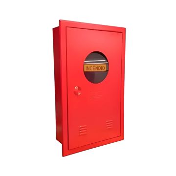 Caixa metálica de mangueira embutir com visor - 75 x 45 x 17cm