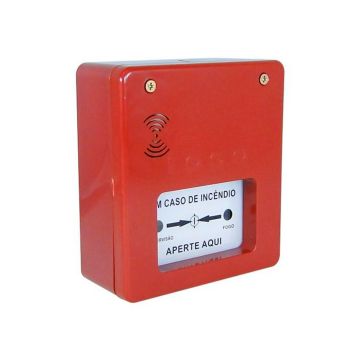 Acionador manual endereçável com saída sirene convencional