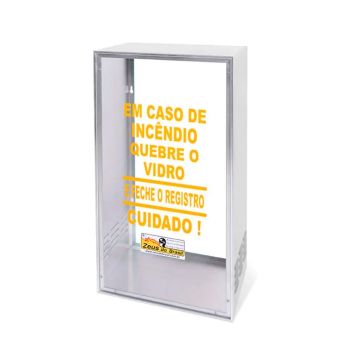 Caixa alumínio para válvula gás 32x60x20cm