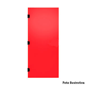 Folha Porta Corta Fogo Vermelha 80x210 P90 Portex