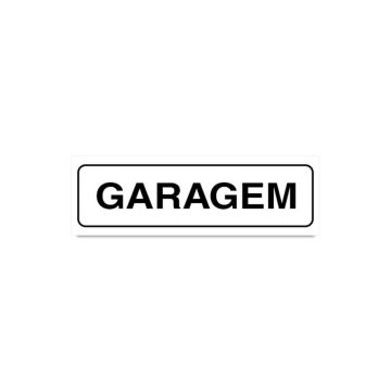 Placa garagens de PVC 19 x 6cm