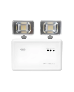 Bloco de iluminação de emergência compact LED 2 faróis 1200 lúmens IP65