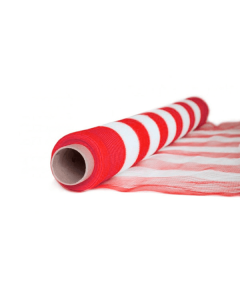 Tela Sinaleiro laranja com branca monofilada (tapume) 1,20 x 50m