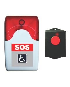 Alarme Audiovisual para banheiros sanitários acessíveis - 1 Botoeira