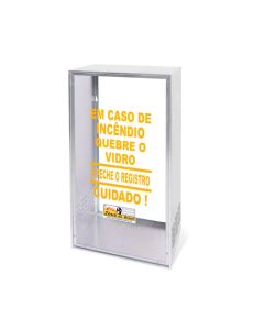 Caixa alumínio para válvula gás 32x60x20cm
