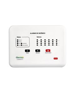 Central de alarme de incêndio convencional - 12 setores