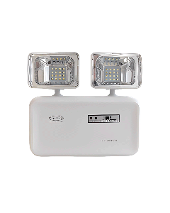Iluminação emergência LED 2 faróis 600 lumens c/ bat. selada