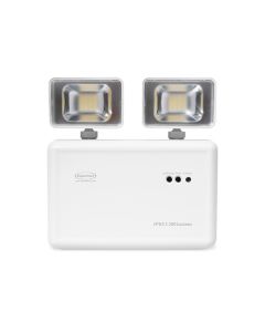 Bloco de iluminação de emergência autônoma LED 2 faróis 1200 lúmens IP65