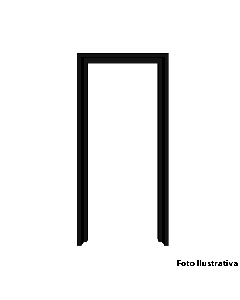 Marco Porta Corta Fogo Preto Chumbado 90x210 Portex