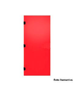 Folha Porta Corta Fogo Vermelha 80x210 P90 Portex