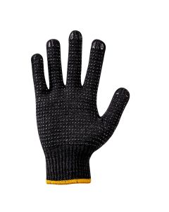 Luvas de algodão preta com pigmentos de PVC EPI Zeus - Cotton Grip - CA 51255