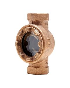Visor de Fluxo Dulong Janela Simples Bronze BSP 1"