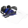 Capacete com protetor tipo fone 8db e protetor facial incolor - CA 27629 Capacete com protetor tipo fone 8db e protetor facial incolor - CA 27629
