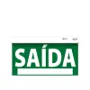 Placa de sinalização saída de emergência LED autônoma com adesivo 60x30cm - uma face Placa de sinalização saída de emergência LED autônoma com adesivo 60x30cm - uma face