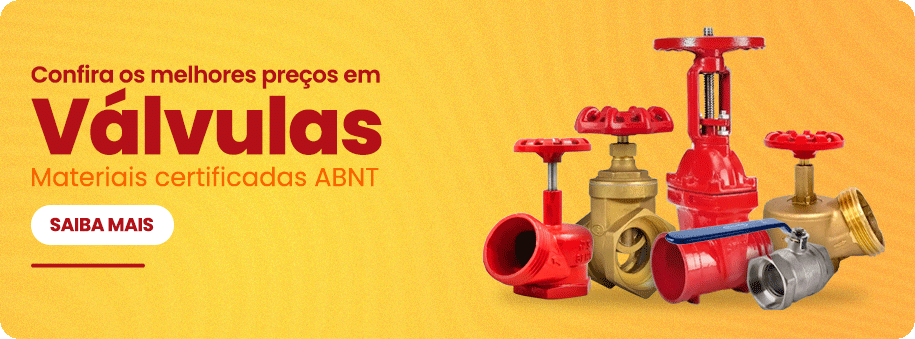 Linha de válvulas e registros