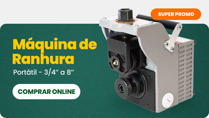 Promoção de Máquina de Ranhura Portátil Segurimax 3/4'' a 8''