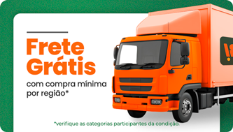 Frete grátis com compra mínima por região